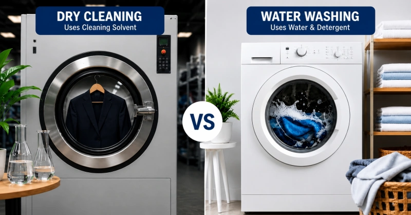 dry cleaning vs water washing